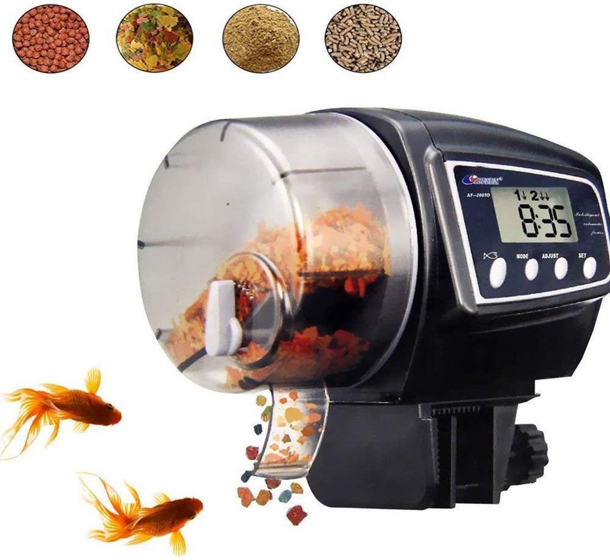TZ® Automatische visvoeder | Vis voeder met LCD-display en timer voor  aquarium |... | bol.com