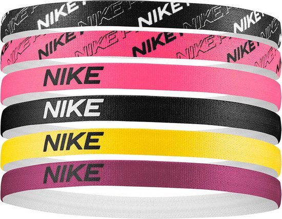Nike haarband Printed 6 pack assorted dames