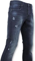 Basic Jeans - Man Spijkerbroek Washed - D3017 - Blauw