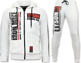 Costume de jogging pour homme local Fanatic Exclusive - Iron Mike Tyson Boxing - Blanc - Taille: M