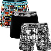 Muchachomalo Boys 3-pack boxershort Color Television maat 146/152