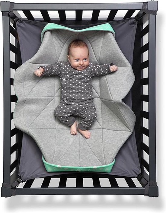 Hangloose Baby - Hamac pour bébé / Tapis de parc - gris clair | bol.com