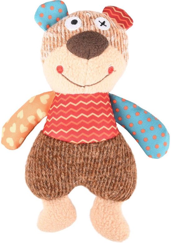 Hondenspeelgoed knuffel Cheery beer - Mix - 19 x 5.5 x 21 cm