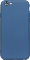 ADEL Premium Siliconen Back Cover Softcase Hoesje Geschikt voor iPhone 6(S) Plus - Blauw