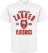 NK Zagreb Established T-shirt - Wit - 4XL
