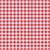 Oktoberfest - 60x Rouge avec serviettes à carreaux blancs 33 x 33 cm - Serviettes en papier jetables - Décorations / décorations de fête