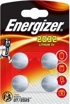 Energizer Batterij Knoopcel Lithium 3v Cr2032 4 Stuks