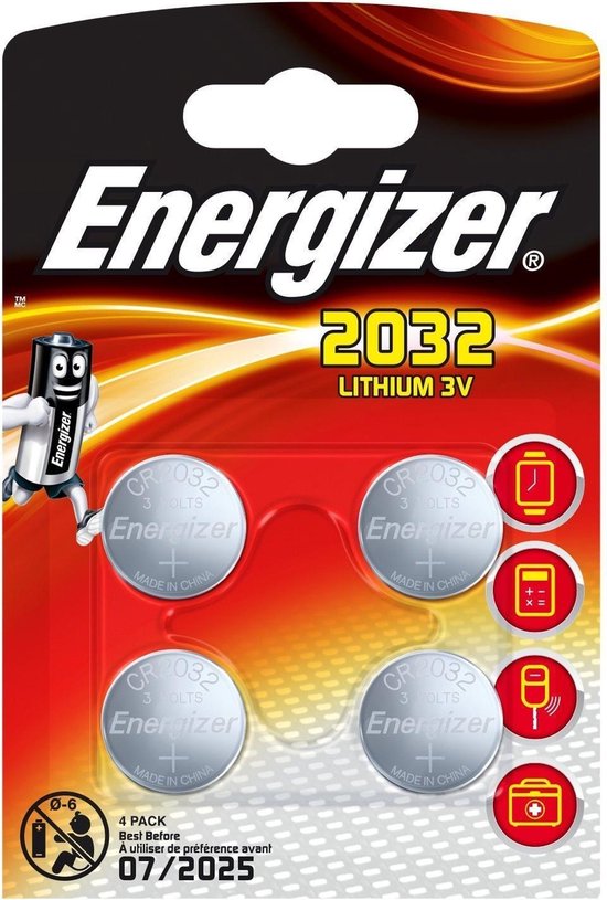 Energizer CR2032 - 4 batterijen ... | bol.com