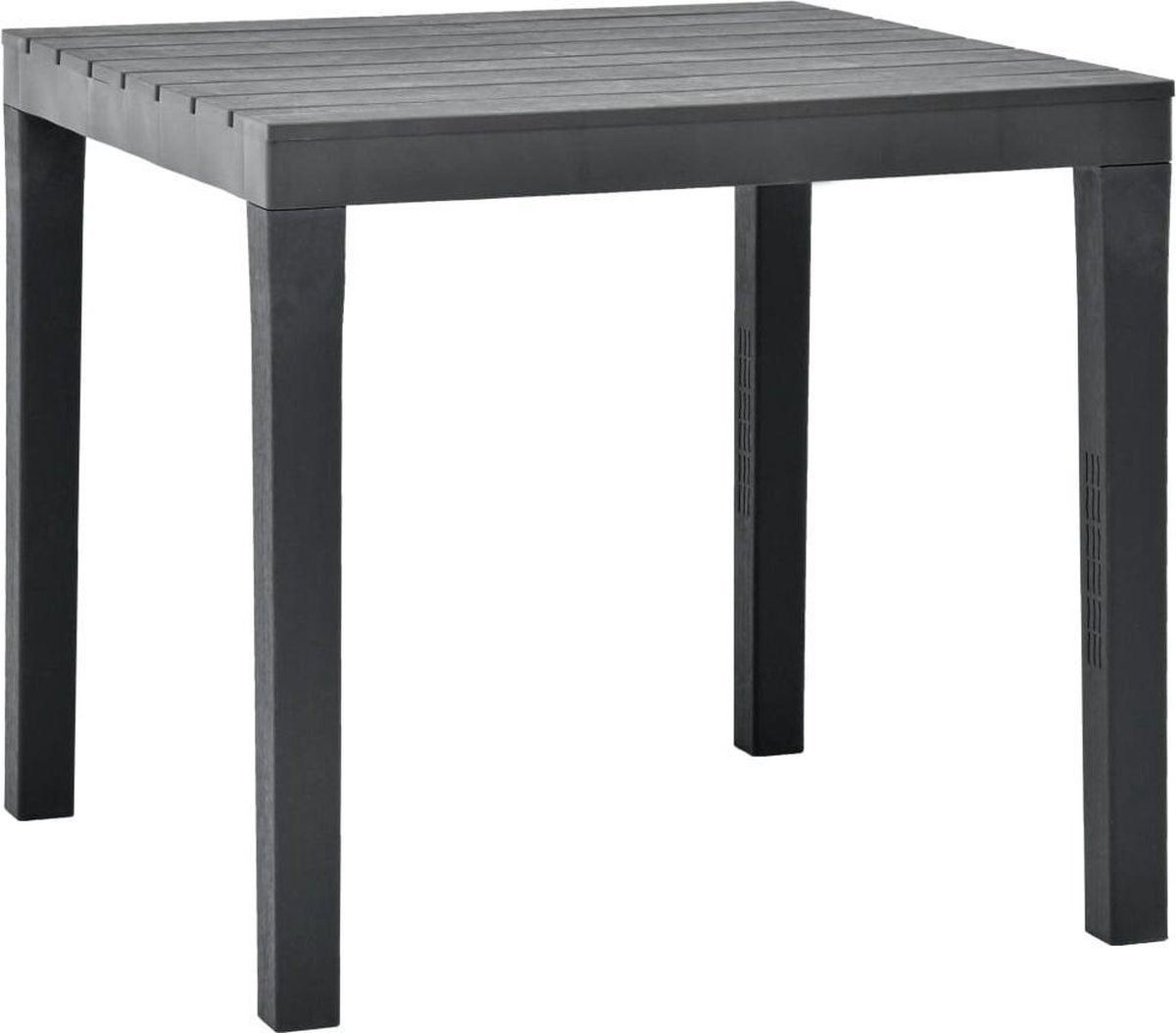 vidaXL Tuintafel 78x78x72 cm kunststof antraciet