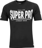 Super Pro T-Shirt S.P. Logo Zwart/Wit Small