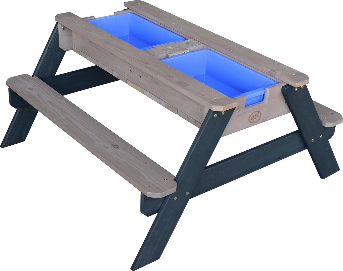 AXI Nick Zand & Water Picknicktafel in Antraciet/Grijs - Verstelbare Parasol - FSC Hout - Picknick tafel voor kinderen van hout — afbeelding 13