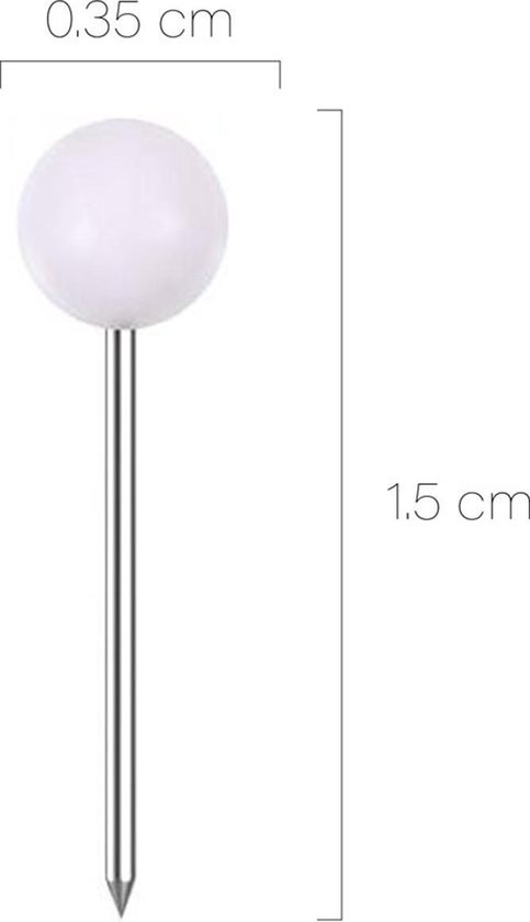 Punaises F4B pour Punaises | 500 pièces | 10 couleurs | 15 mm | La vignette