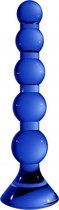 Chrystalino Stretch Glazen Buttplug - Blauw