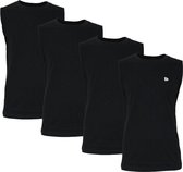 Donnay T-shirt zonder mouw - 4 Pack - Tanktop - Sportshirt - Heren - Maat 4XL - Zwart