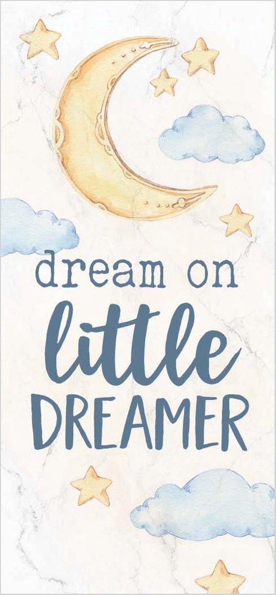 Decoratief Beeld - Tabletop Word Block Dream On Little Dreamer - Hout - 316europe - Wit