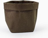 Uitwasbare Plantenzak - Kraftpapier - Groen - 8 x 8 x 15 cm - Duurzame en Milieuvriendelijke Bloempot