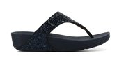 FitFlop Lulu Glitter Toe Thong slippers blauw - Maat 36