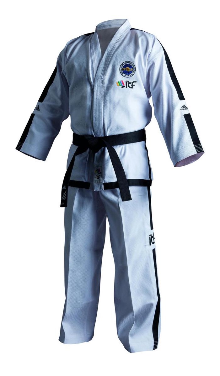 adidas Dobok ITF Instructor Champion 200cm Zwart