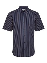 Onssane Ss Striped Poplin Shirt 22015476 Dress Blues