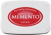 ME-000- 300 Memento stempelinkt stempelkussen groot Tsukineko  lady bug rood