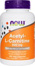 Now Foods - Acetyl-L-Carnitine 500 mg - 100 Vegicaps