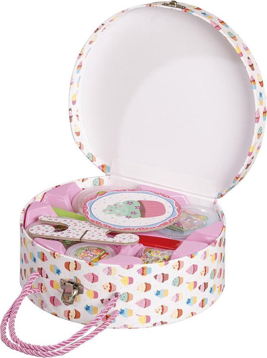 Totum Cupcake Factory knutselkoffer bakkerij - creatief speelgoed cupcakes en macarons foam dough — afbeelding 3