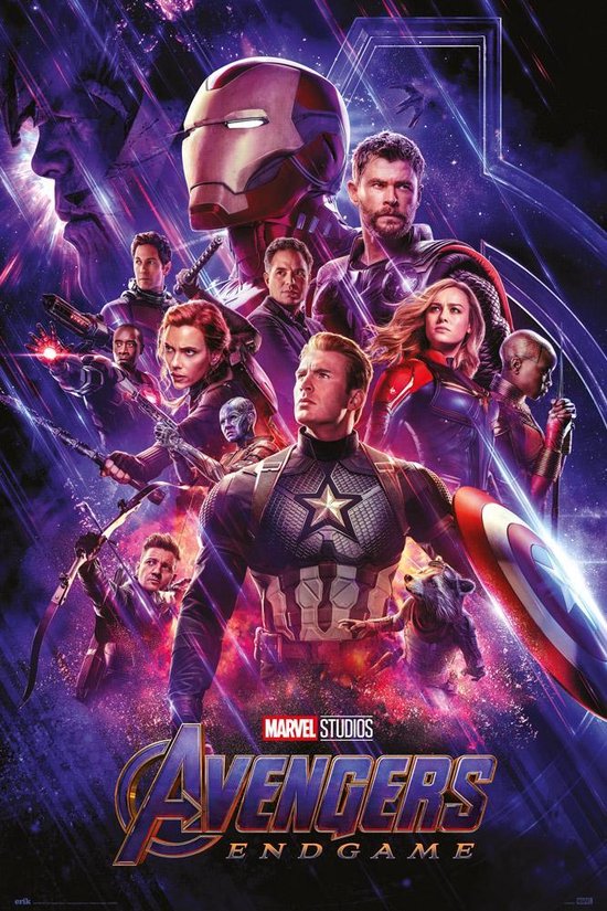 Avengers Endgame poster - Film - Marvel - Hulk - Black Widow - Iron Man - Thor - 61 x 91,5 cm