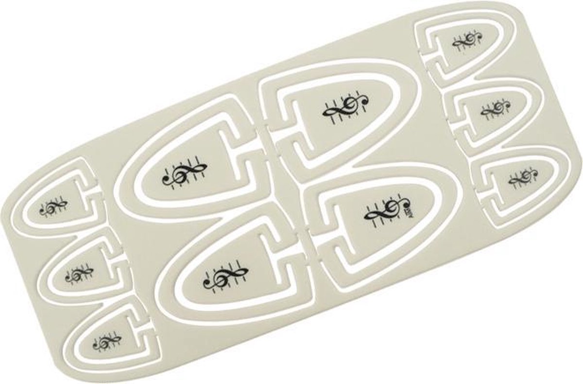 Break-Away-Clips Vioolsleutel Wit