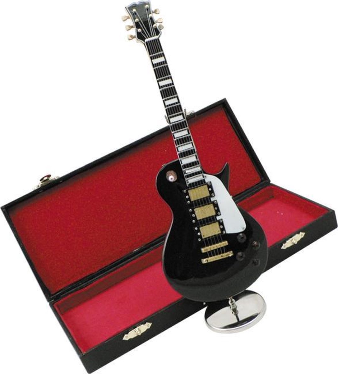 Music Gifts - Miniatuurinstrument Les Paul Gitaar- Nauwkeurige detail - met koffertje