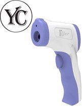 YC Infrarood thermometer + LCD Display - Contactloos - Lichaam/Voorhoofd temperatuur meting - Koorts temperatuur - Red Laser - Omgevingstemperatuur - Baby's - Kinderen - Volwassene
