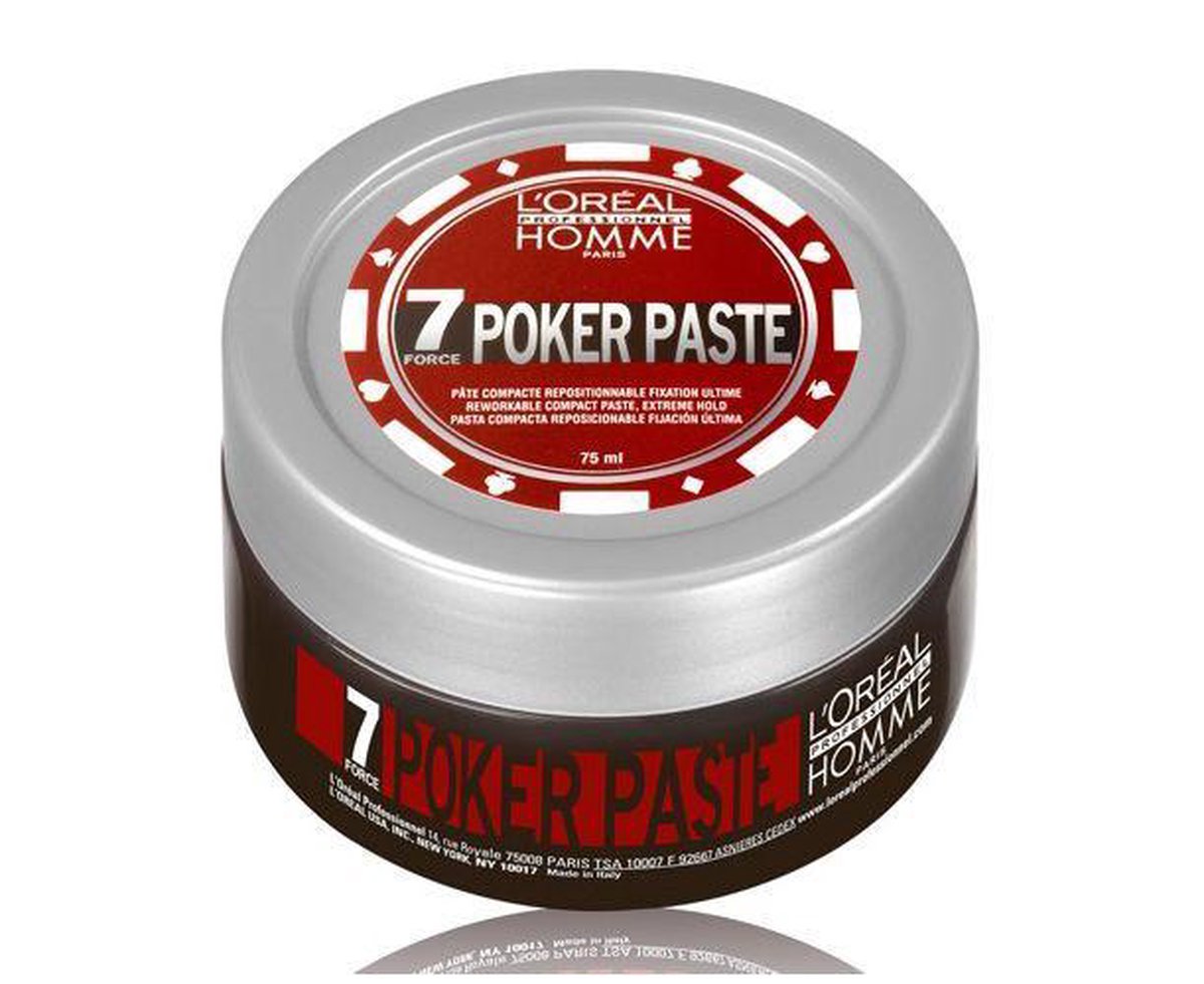 Samengroeiing ader Melodramatisch L'Oréal Professionnel - Homme Poker Paste - Fixerende Stylings Pasta - 75  ml | bol.com