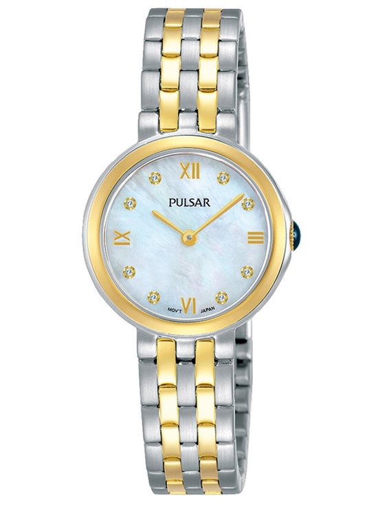 gevolg glas inspanning Pulsar PM2244X1 horloge dames - zilver en goud - edelstaal | bol.com