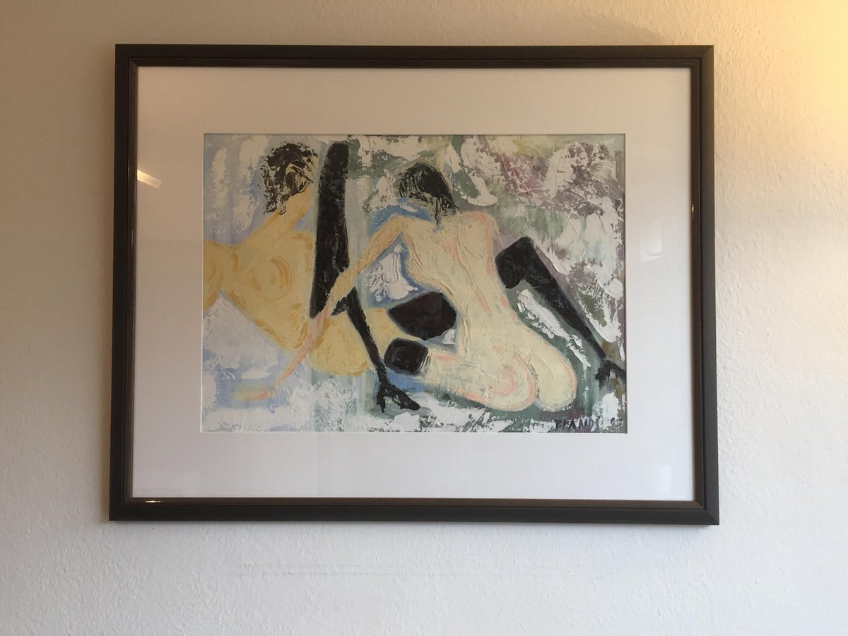 Olieverf schilderij op doek modern abstract Jim Brands