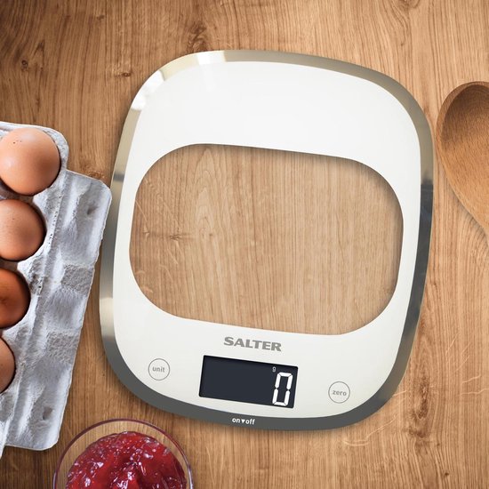 Salter Digitale keukenweegschaal- 5kg-1gr wit- jaar garantie | bol.com