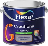 Flexa Creations Muurverf - Extra Mat - Mengkleuren Collectie - Midden Braam - 2,5 liter