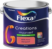 Flexa Creations Muurverf - Extra Mat - Mengkleuren Collectie - 85% Kers - 2,5 liter
