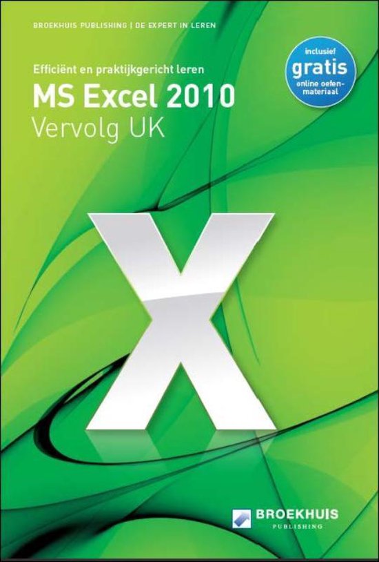 Cover van het boek 'Excel 2010 Vervolg UK'