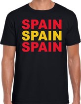 Spain / Spanje landen t-shirt zwart voor heren S