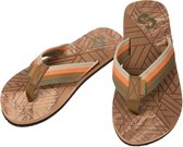 SINNER Manado Heren Slippers - Bruin/Lichtbruin - Maat 46