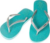 SINNER Padank Kinder Slippers - Turqoise/Zilver - Maat 33