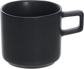 Cosy en Trendy Blackwell Zwarte Espressotassen 12 cl Aardewerk D7xh6.5cm - (Set van 6)