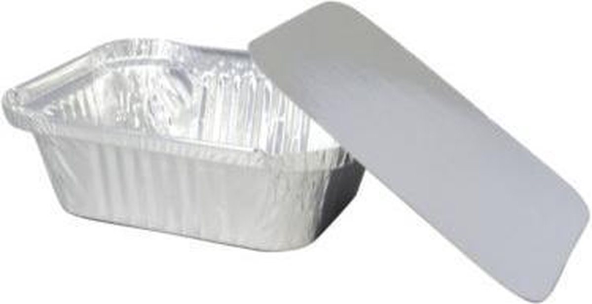 bodem Booth verlies uzelf Aluminium wegwerp bak - 470ml - Per 100 stuks | bol.com