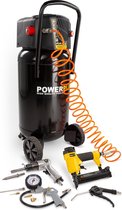Compresseur Powerplus POWX1751 - 8 bar - capacité du réservoir 50 litres - 11 accessoires inclus