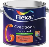 Flexa Creations Muurverf - Extra Mat - Mengkleuren Collectie - 85% Klaproos - 2,5 liter