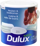 Bol.com Dulux Keuken & Badkamer Verf - Satin - Thijm - 2.5L aanbieding
