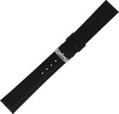 Morellato PMX019IBIZA PF horlogebandje - Leer - Zwart - 18 mm