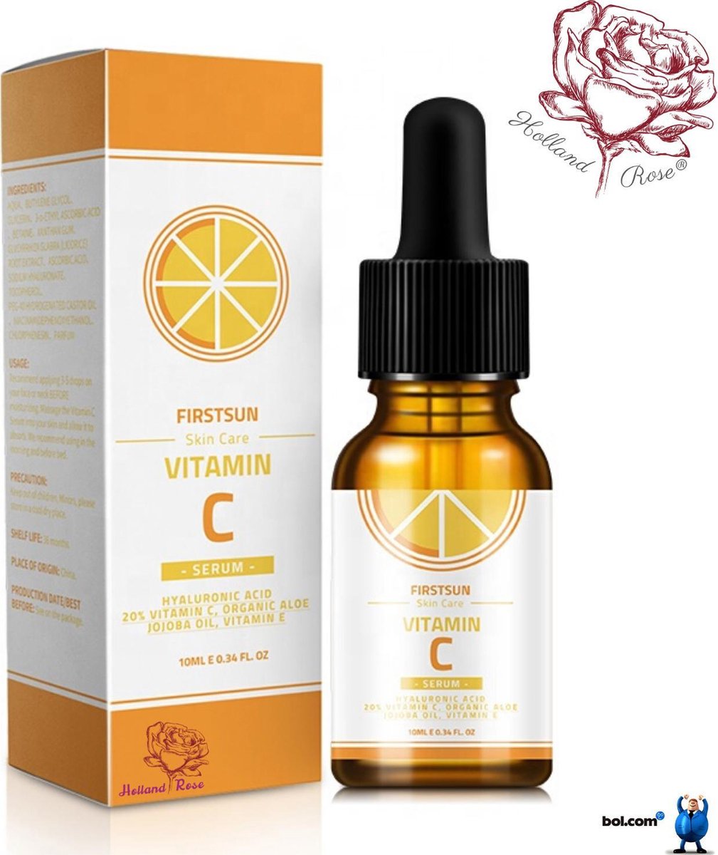 Vitamine C serum - Jojoba olie & alöe vera - Gezichtsserum - Collageen - Anti Rimpel - 10ml