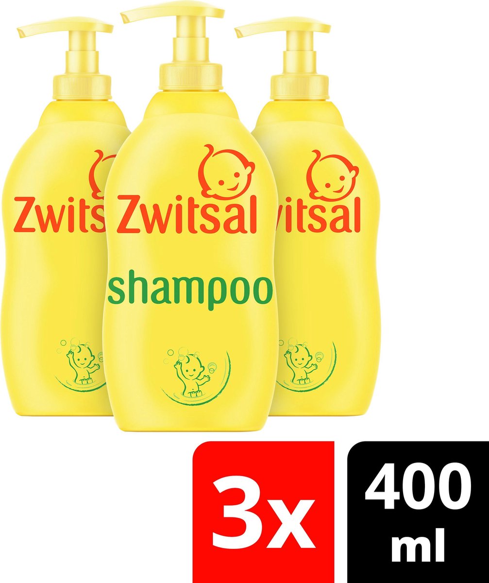 Zwitsal Baby Shampoo – 3 x 400 ml – Voordeelverpakking