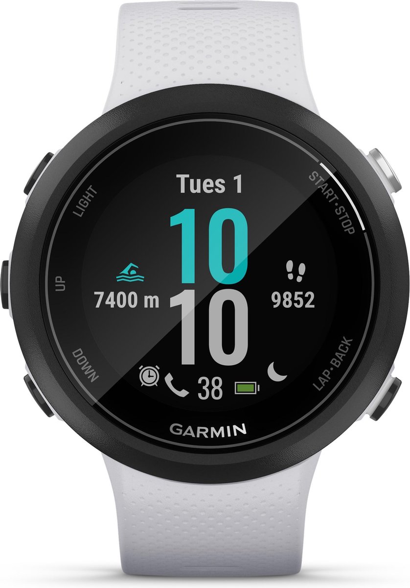 Garmin Swim 2 Smartwatch - Waterdichte Zwemhorloge - Met GPS Tracker - 5ATM Waterdicht - 42mm - Wit - Garmin