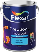 Flexa Creations - Muurverf Zijde Mat - Mengkleuren Collectie - Vol Zee  - 5 liter